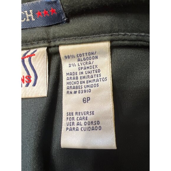 Bill Blass Jeans Womens Black Stretch Pants Petite Size 6P Cotton Blend With Lyc - Picture 6 of 8